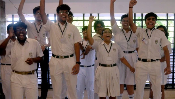 CBSE students creating educational podcasts and digital content